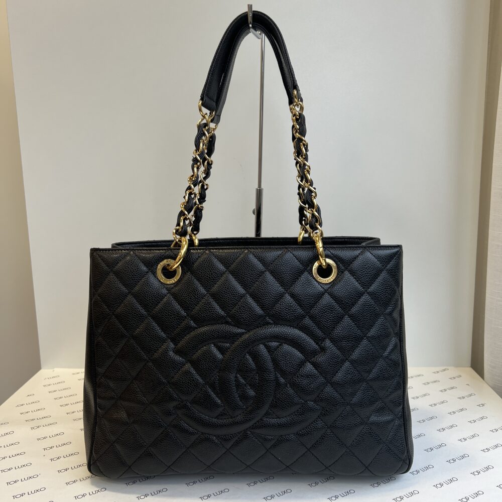 Bolsa Chanel preta Shopping - Top Luxo
