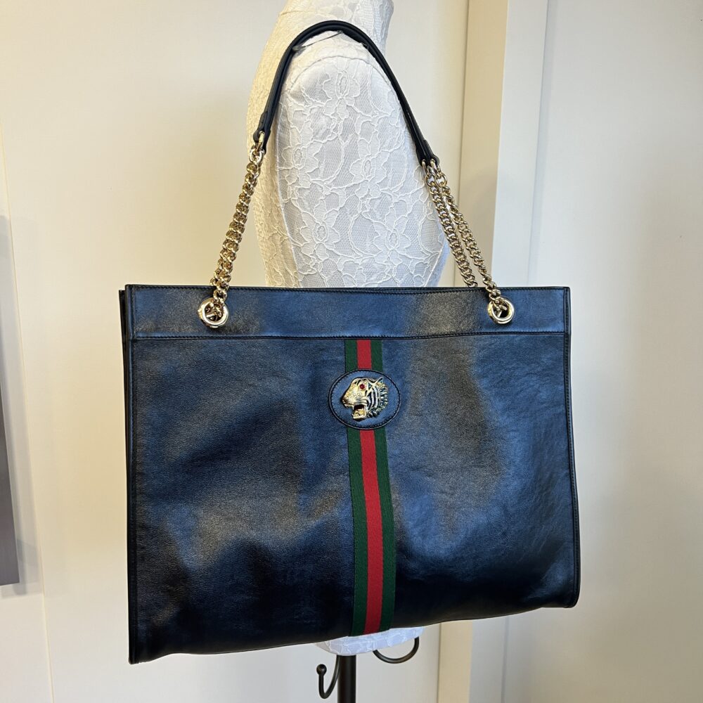 Bolsa Gucci Rajah preta - Top Luxo