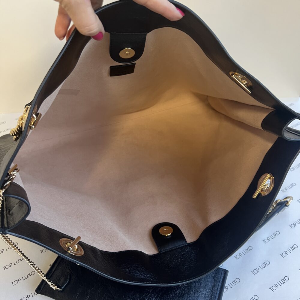 Bolsa Gucci Rajah preta - Top Luxo