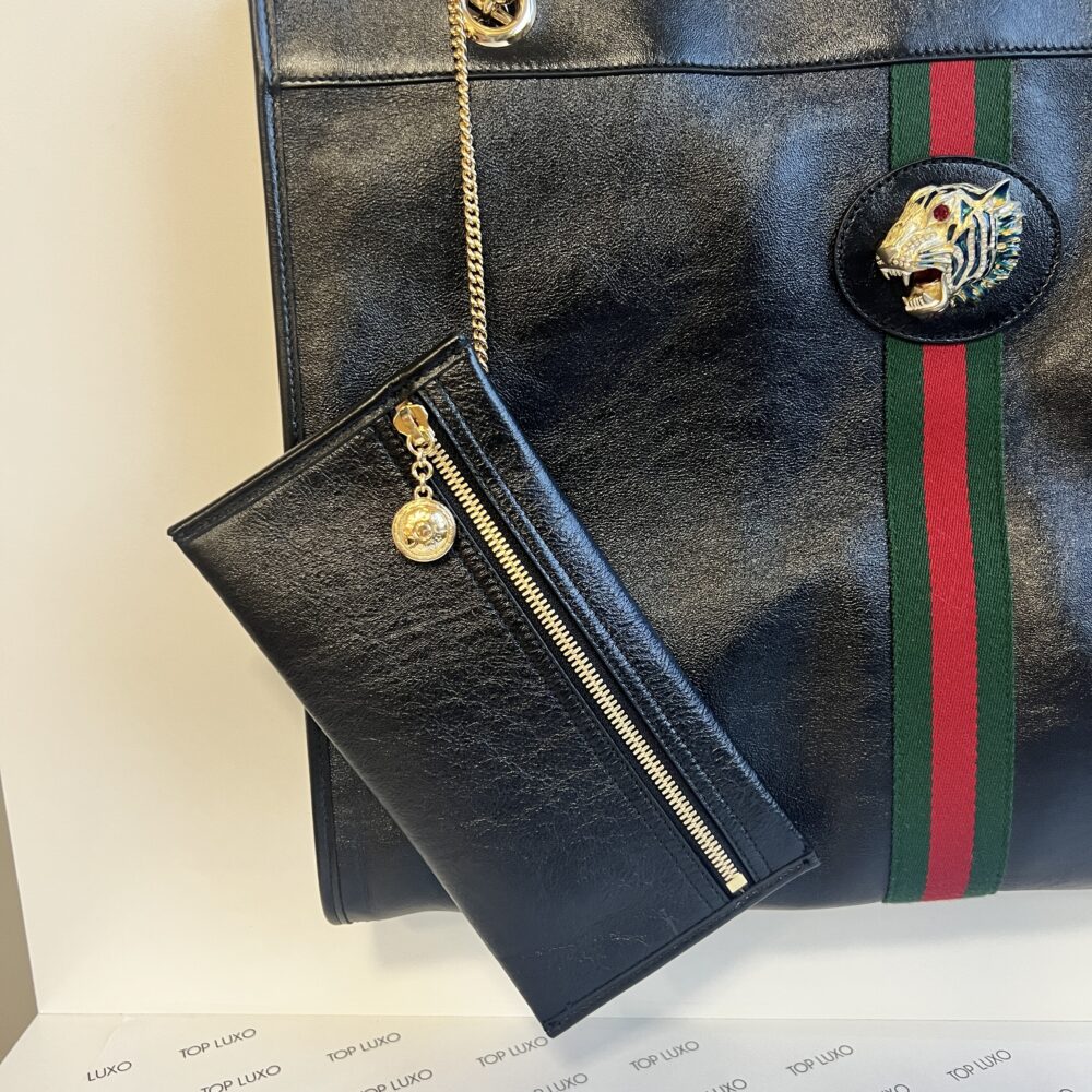 Bolsa Gucci Rajah preta - Top Luxo