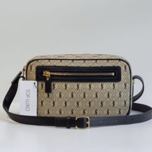Bolsa YSL camera monograma bege