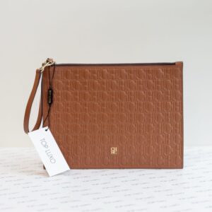 Clutch Carolina Herrera caramelo