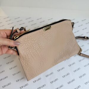 Bolsa Burberry bege clutch