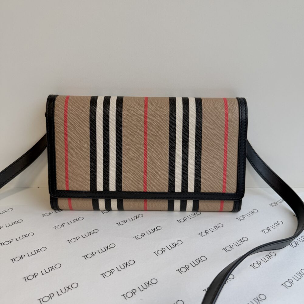 Bolsa Burberry mini com alça longa