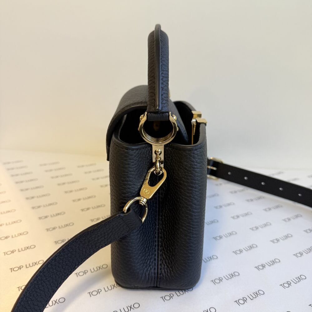 Bolsa Louis Vuitton Capucines preta mini - Image 4