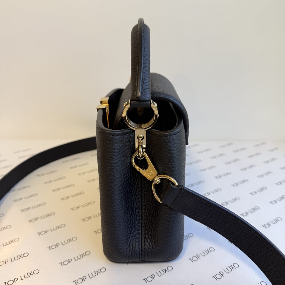 Bolsa Louis Vuitton Capucines preta mini - Image 5