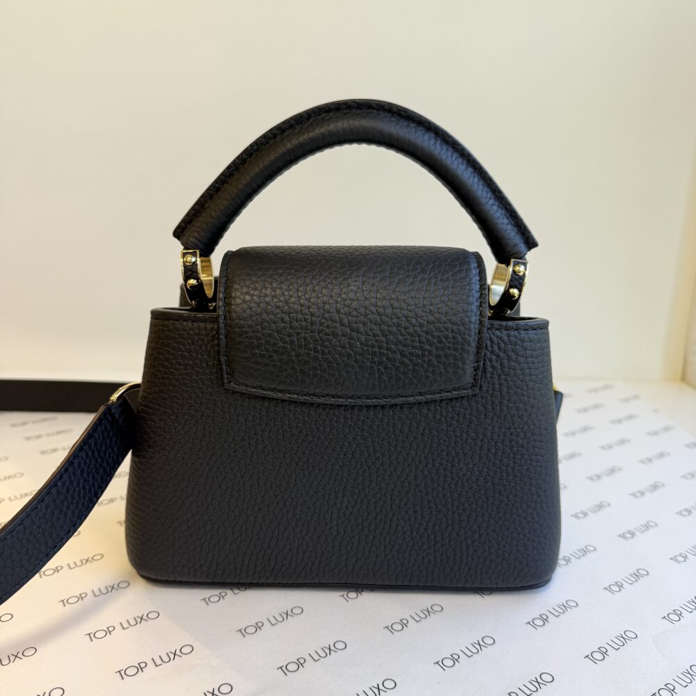 Bolsa Louis Vuitton Capucines preta mini - Image 6