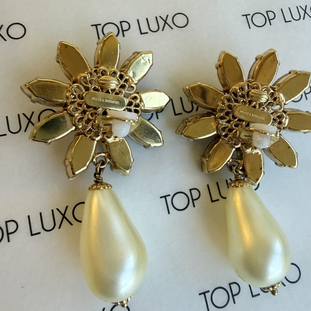 Brincos Dolce & Gabbana com pérolas - Image 9