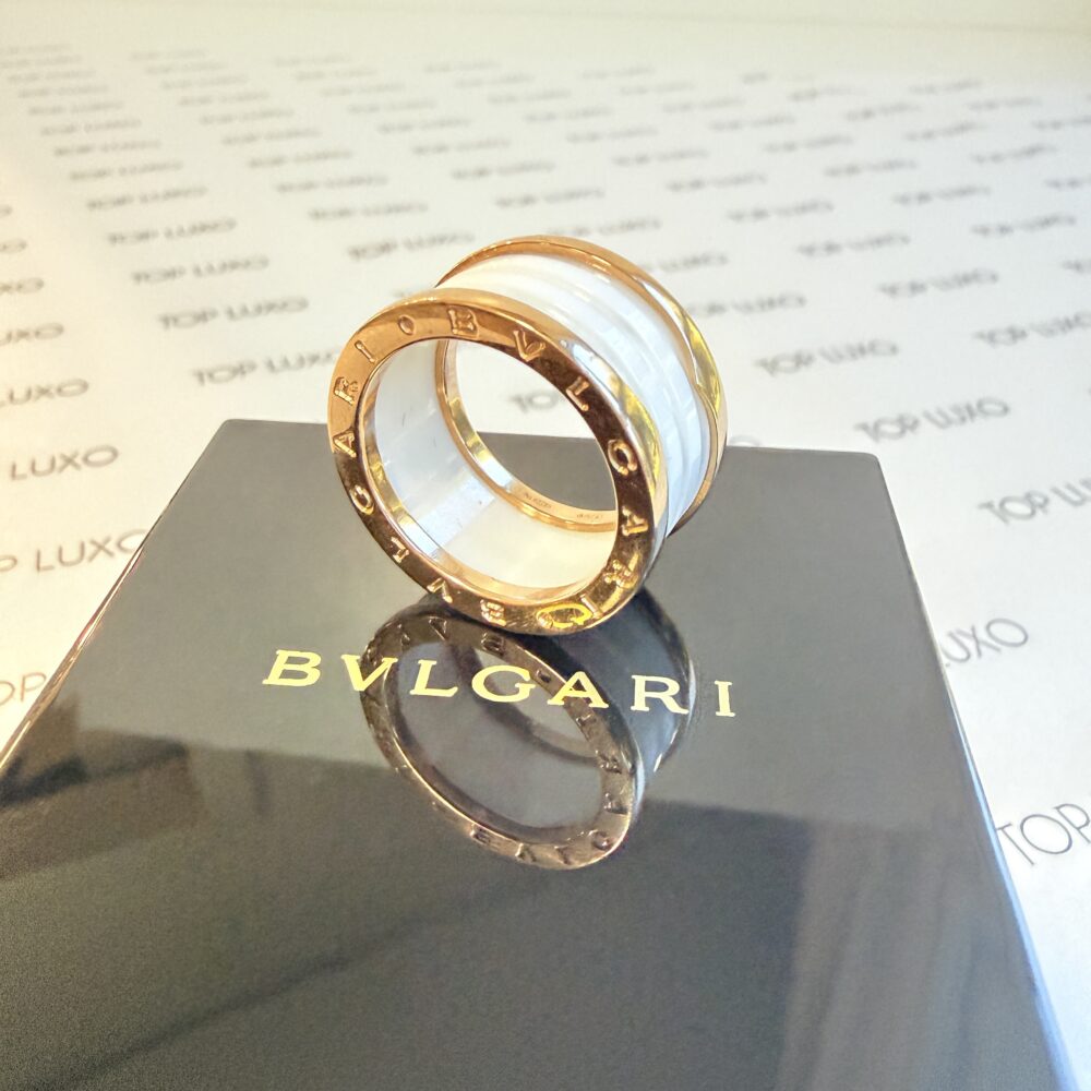 Anel Bvlgari ceramica branca aro 20 - Image 8