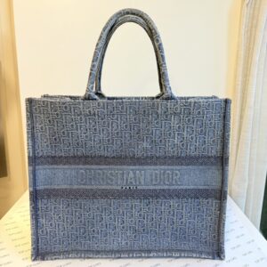 Bolsa Dior azul denin Book large