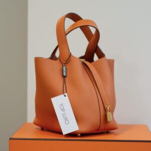 Bolsa Hermès Picotin 18 orange