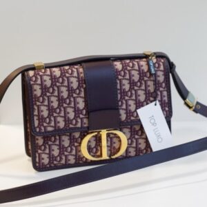Bolsa Dior 30 montaigne oblique bordeaux