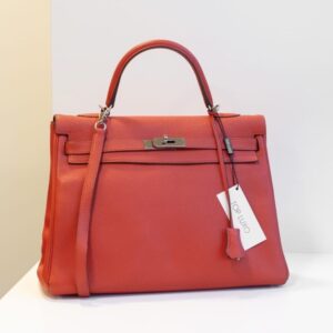 Bolsa Hermès Kelly 35 orange capucine