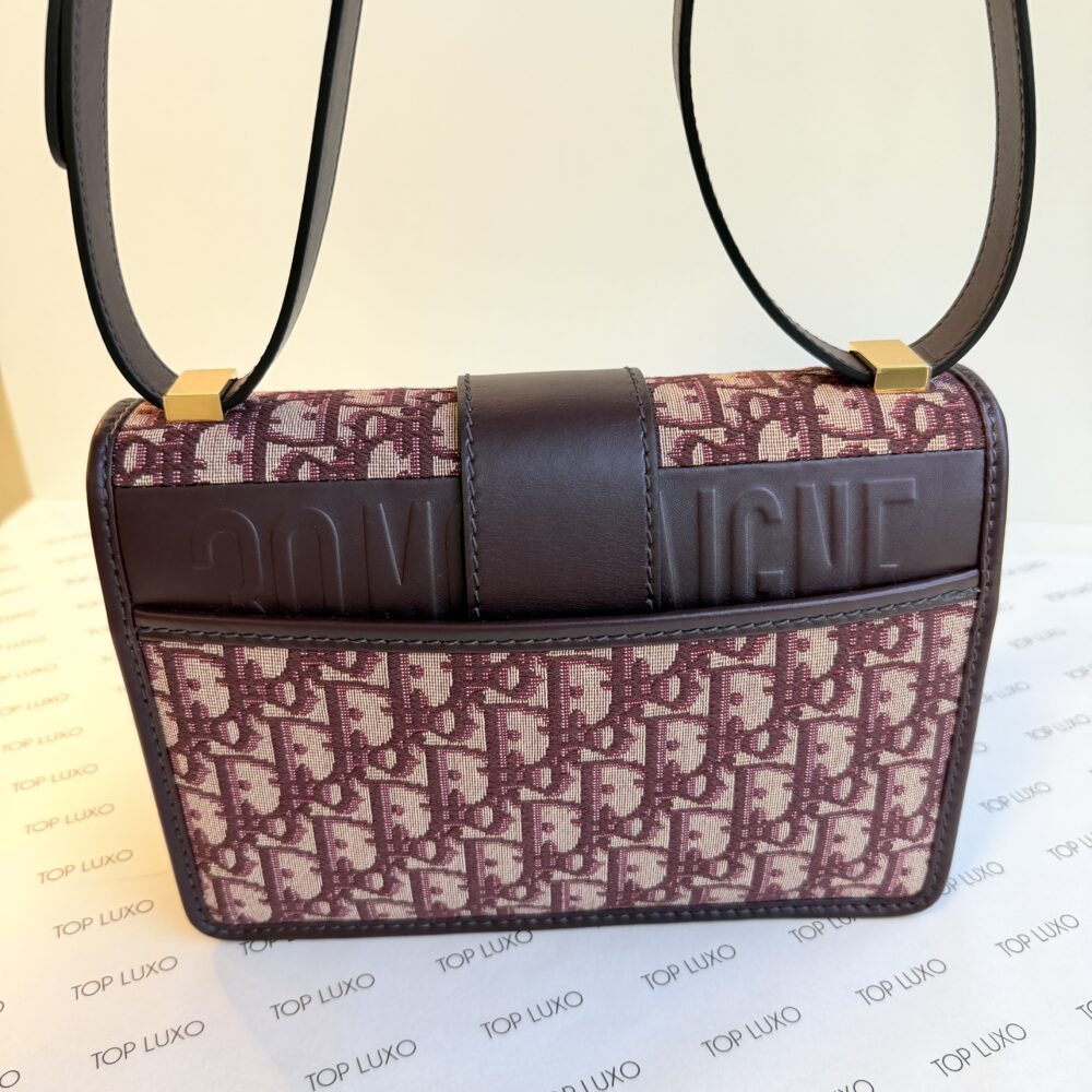 Bolsa Dior 30 montaigne oblique bordeaux - Image 6