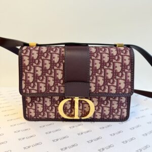 Bolsa Dior 30 montaigne oblique bordeaux