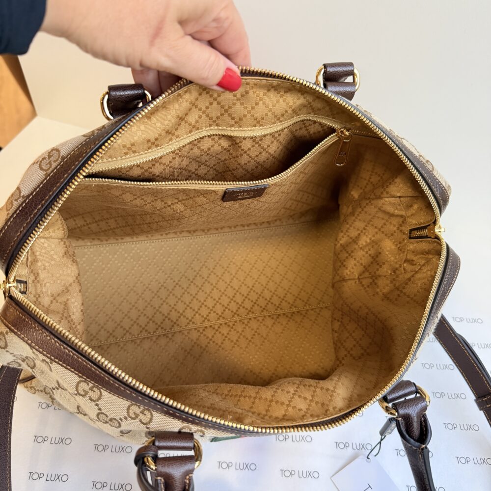 Bolsa Gucci monograma Boston large - Image 4