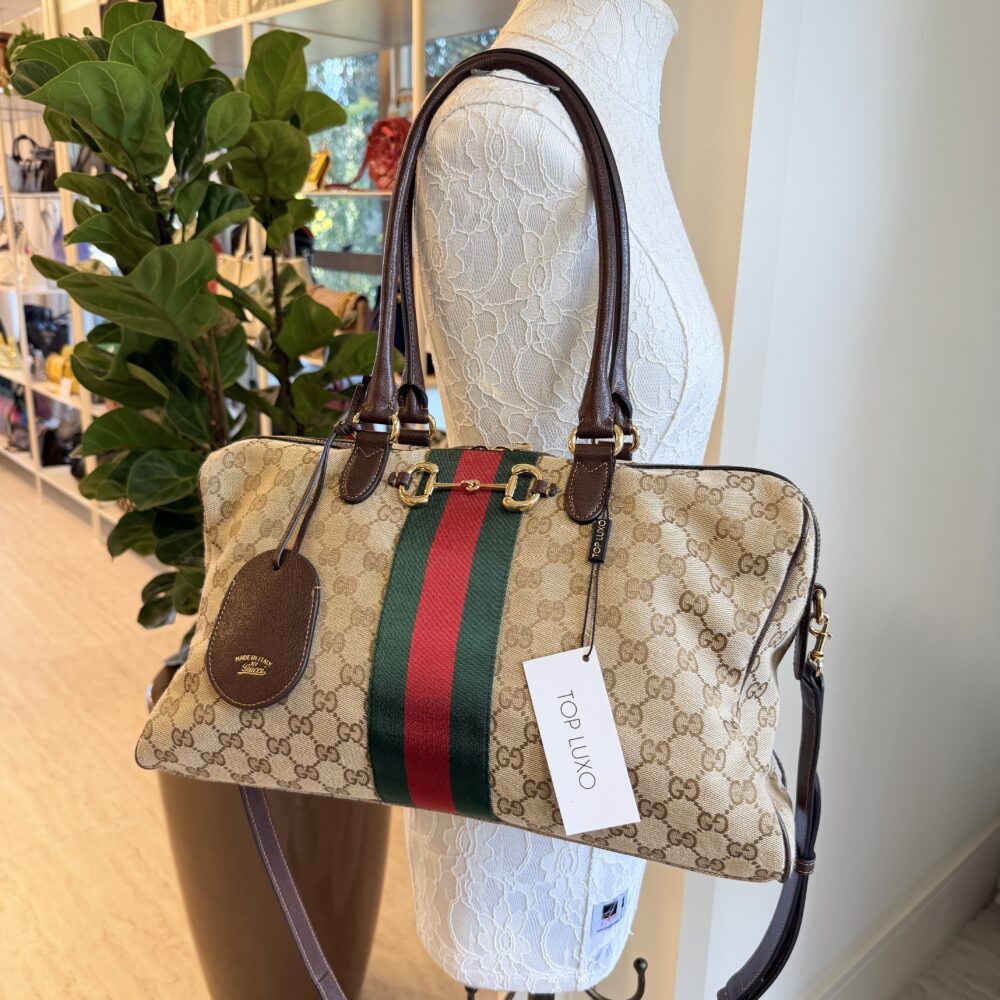 Bolsa Gucci monograma Boston large - Image 6