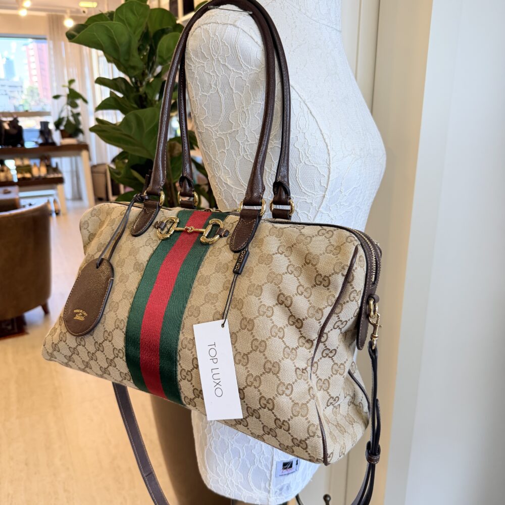 Bolsa Gucci monograma Boston large - Image 7