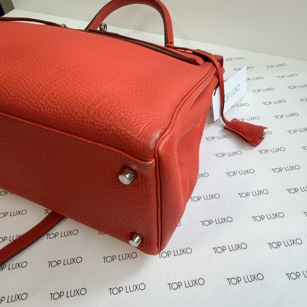 Bolsa Hermès Kelly 35 orange capucine - Image 9