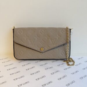 Bolsa Louis Vuitton bege Félicie