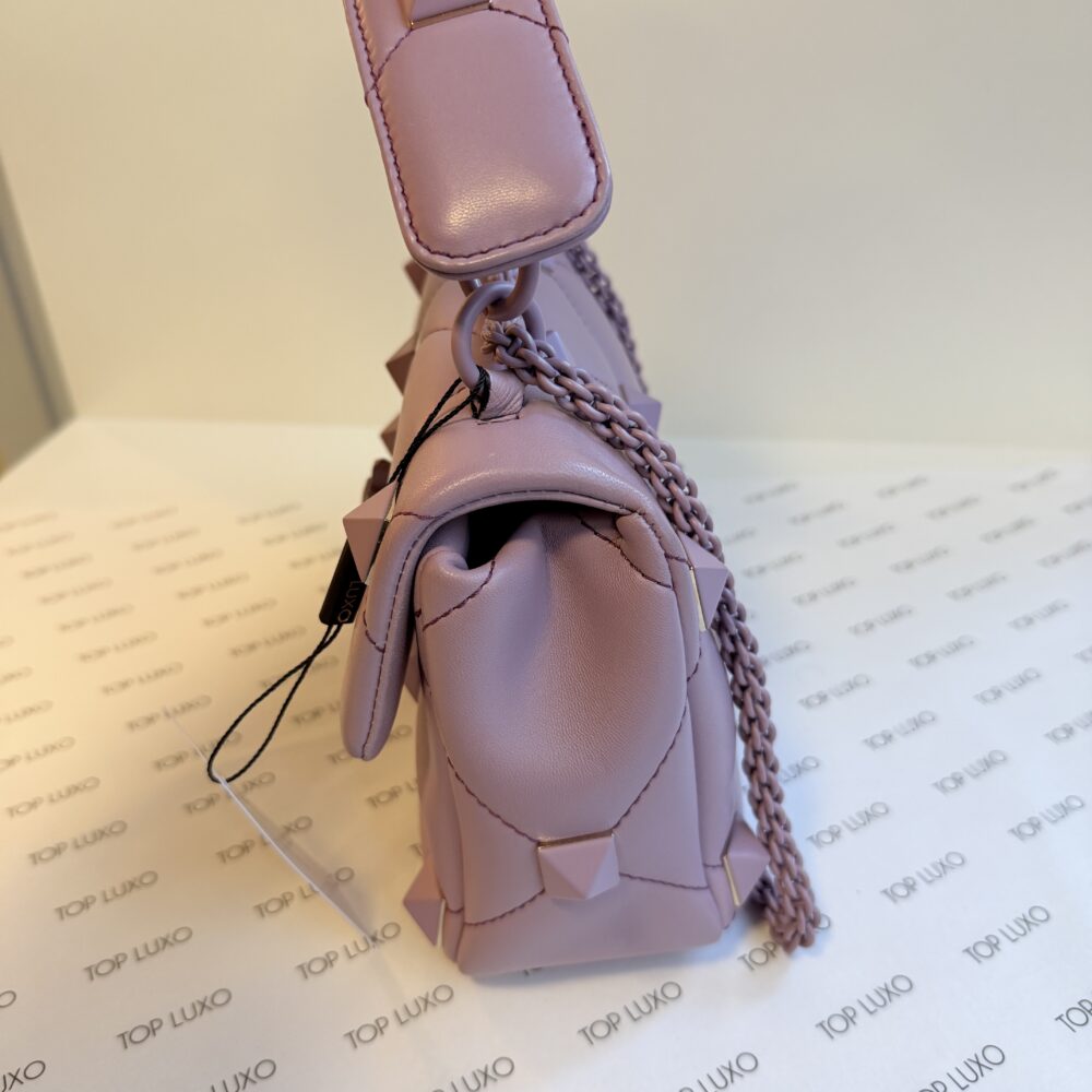 Bolsa Valentino lilás roman stud media - Image 5