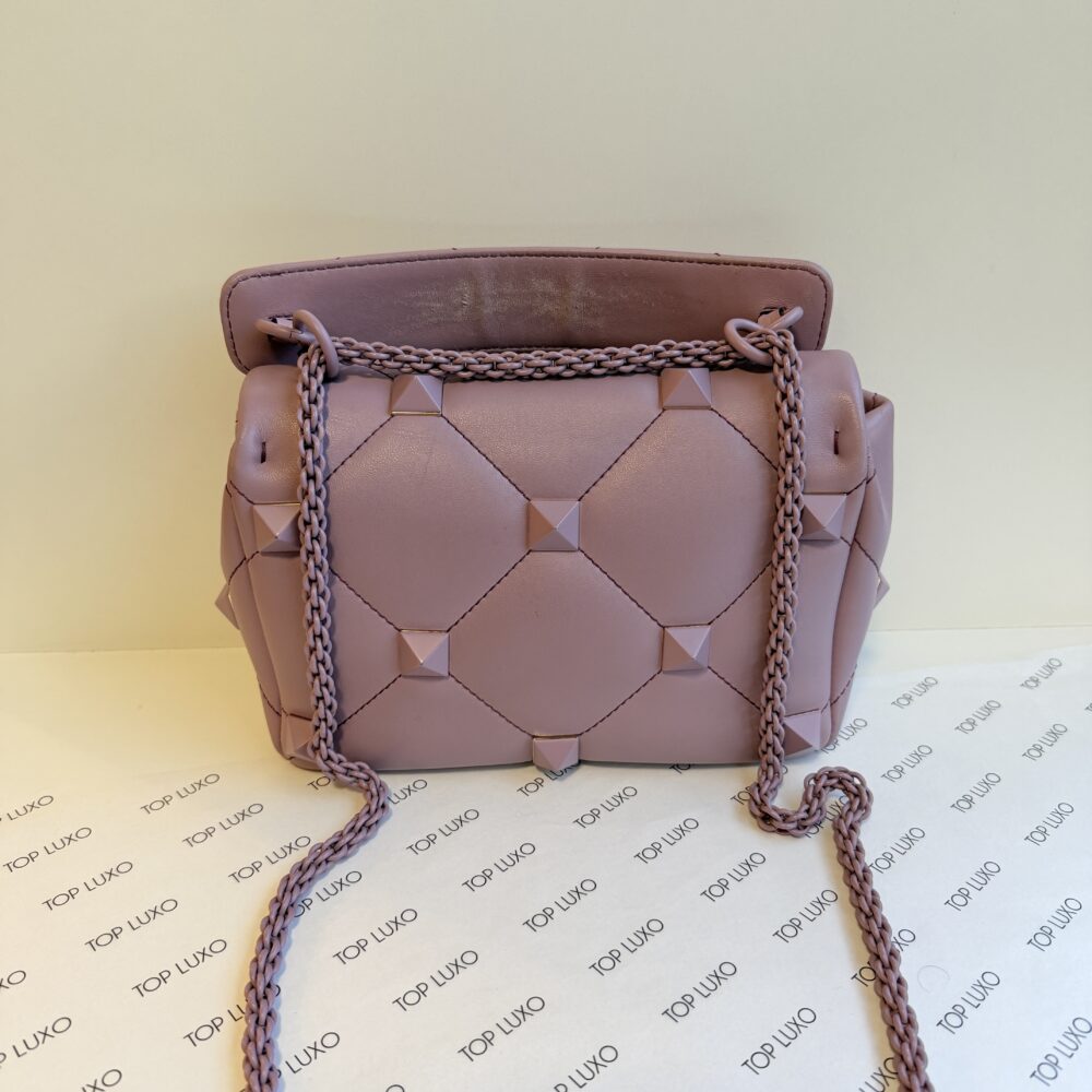 Bolsa Valentino lilás roman stud media - Image 6