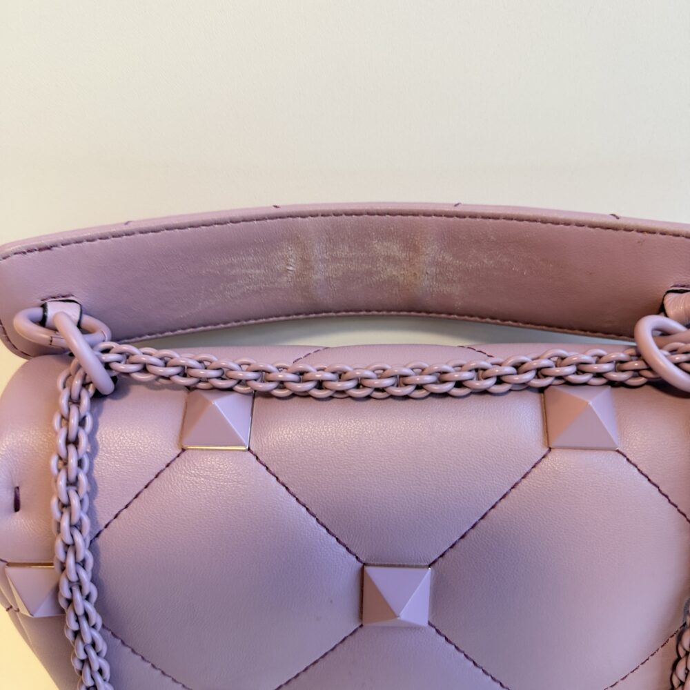 Bolsa Valentino lilás roman stud media - Image 7