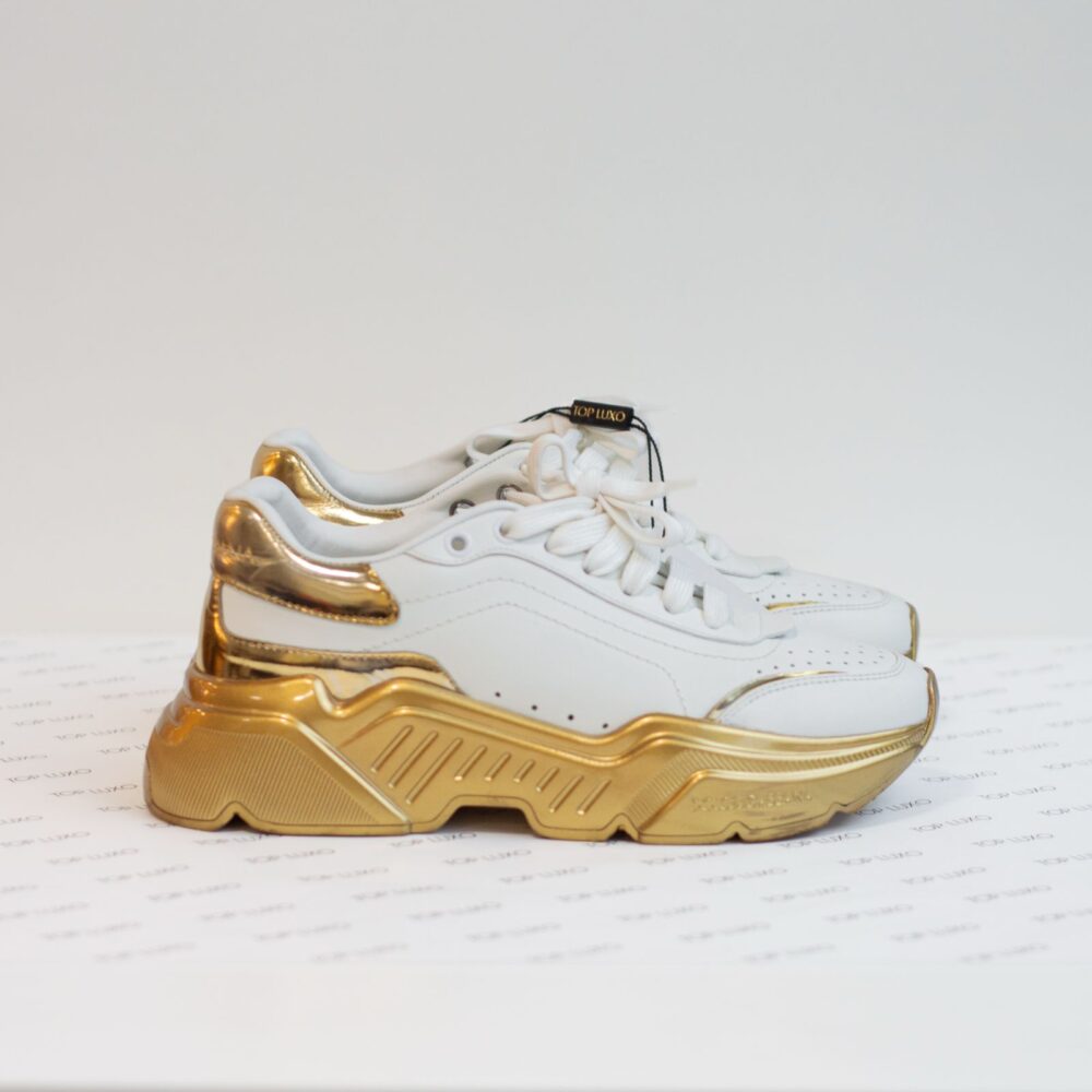 36 DG tenis branco/gold