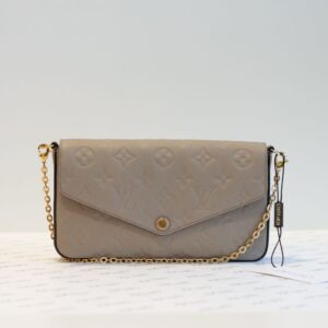 Bolsa Louis Vuitton bege Félicie