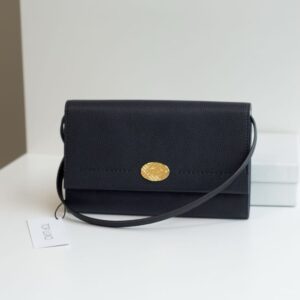Bolsa Burberry preta Cotswolds mini