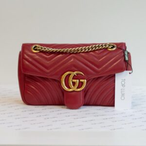 Bolsa Gucci vermelha Marmont media