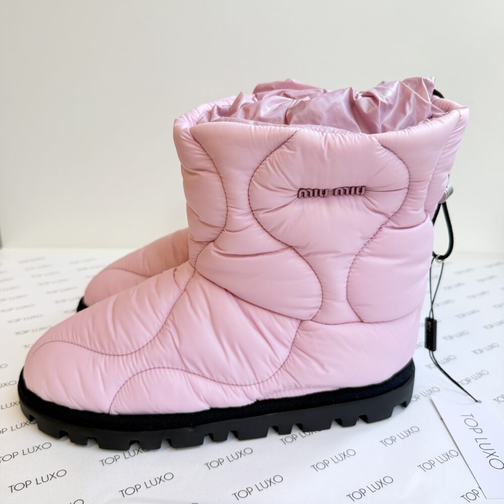 36 Miu Miu bota inverno rosa - Image 5