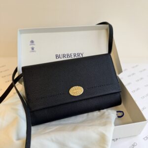 Bolsa Burberry preta Cotswolds mini