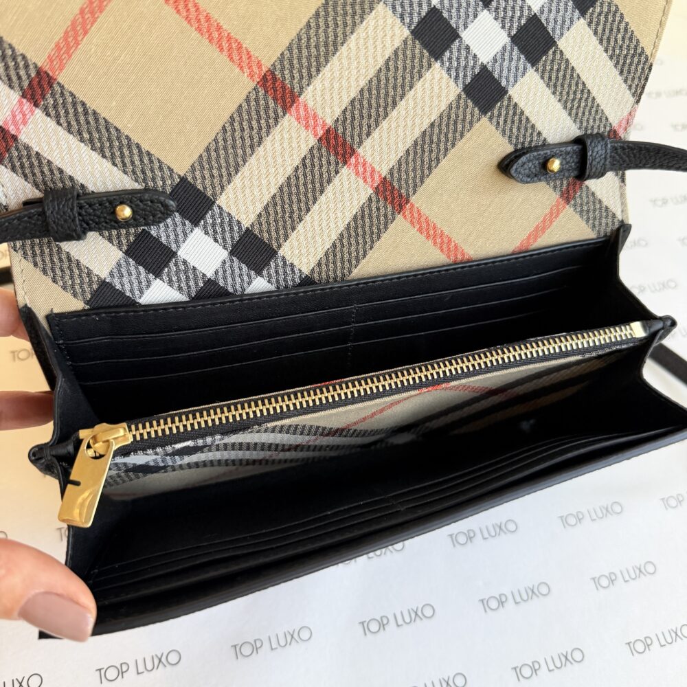 Bolsa Burberry preta Cotswolds mini - Image 10