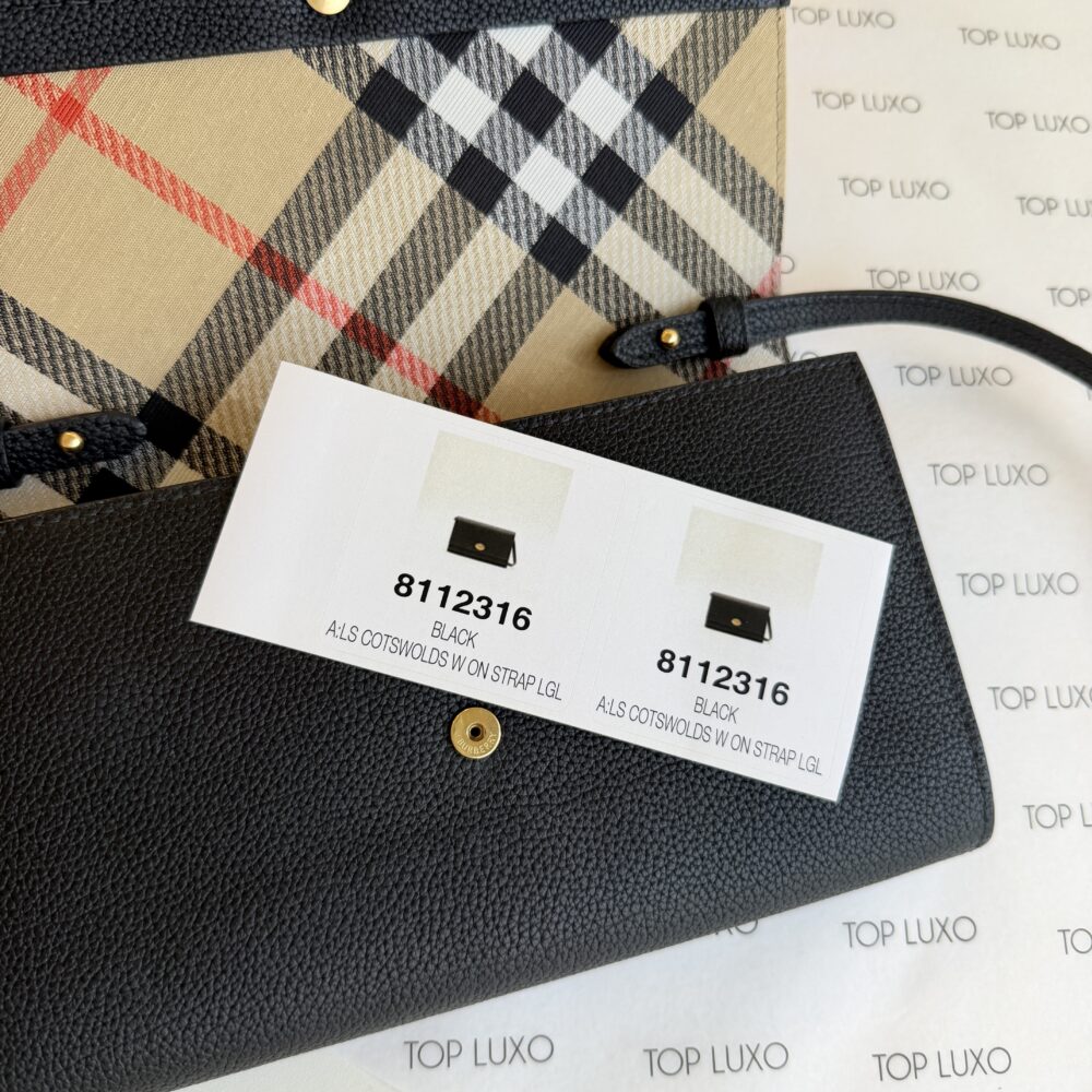 Bolsa Burberry preta Cotswolds mini - Image 11