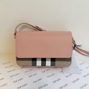 Bolsa Burberry rosa claro Hampshire mini