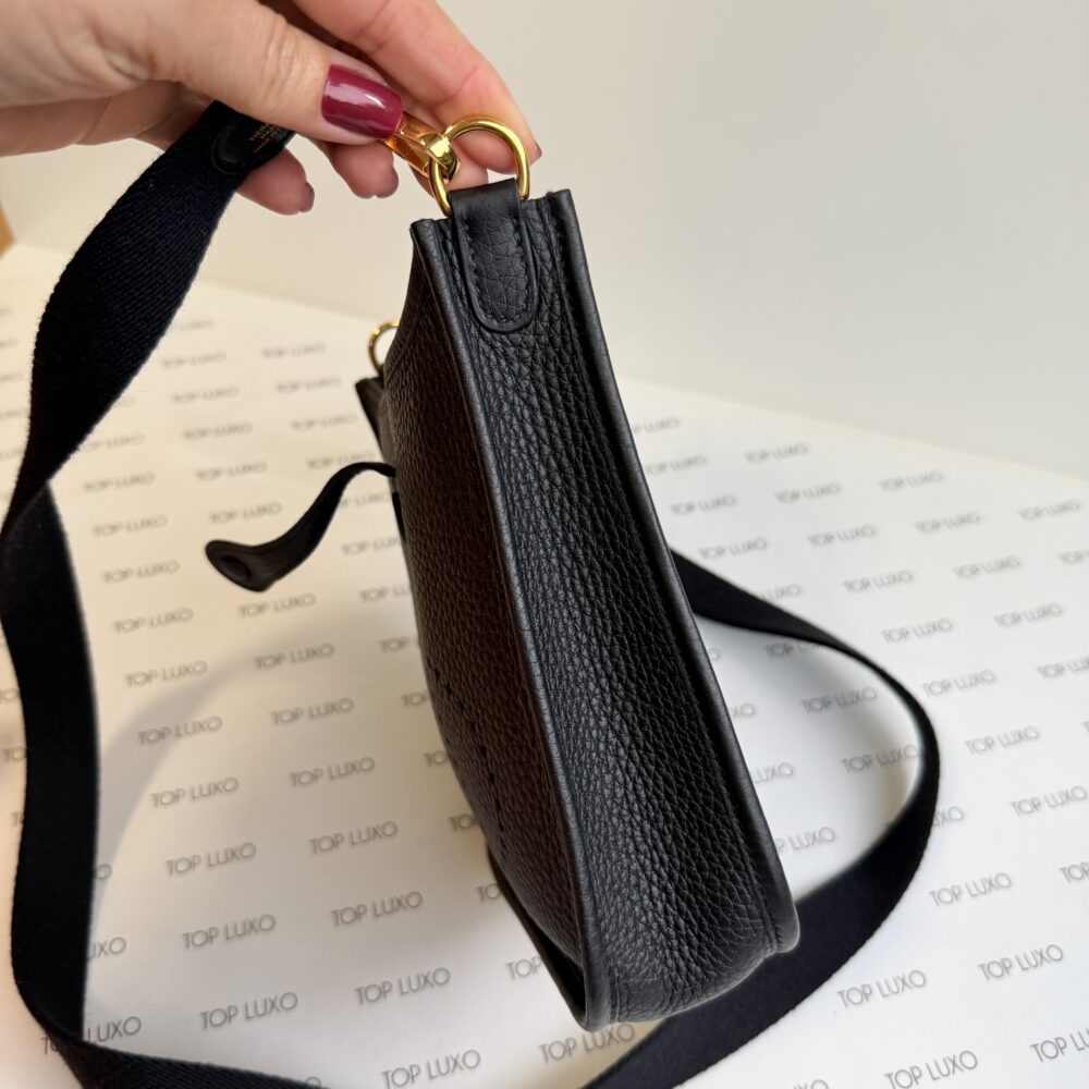 Bolsa Hermès preta Evelyne 16 - Image 7