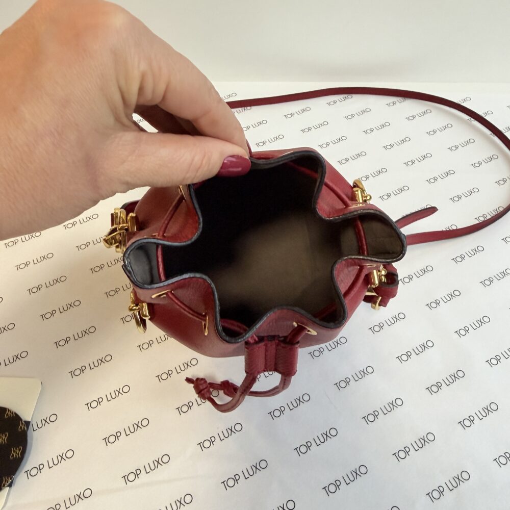 Bolsa Fendi vermelha mini mon tresor - Image 7