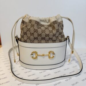 Bolsa Gucci off white Bucket