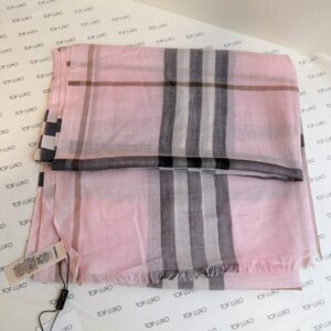 Echarpe Burberry rosa seda