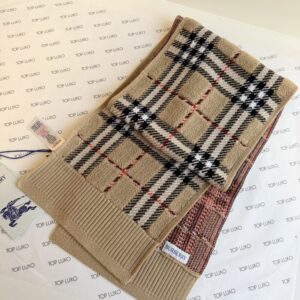 Echarpe Burberry bege xadrez