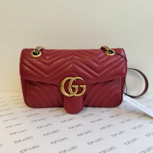 Bolsa Gucci vermelha Marmont media