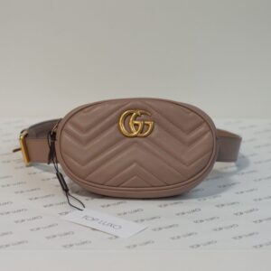 Pochete Gucci marmont nude mini