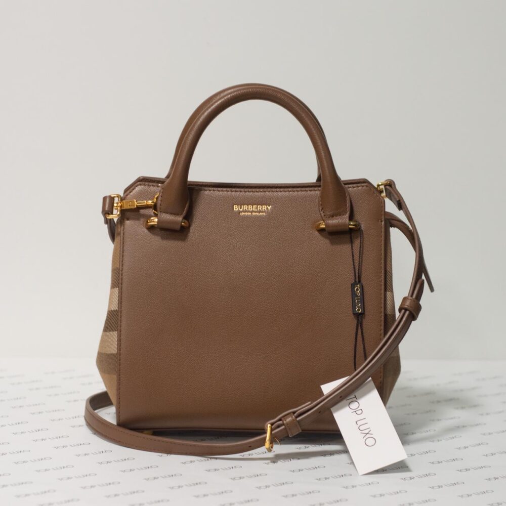 Bolsa Burberry caramelo Banwell small