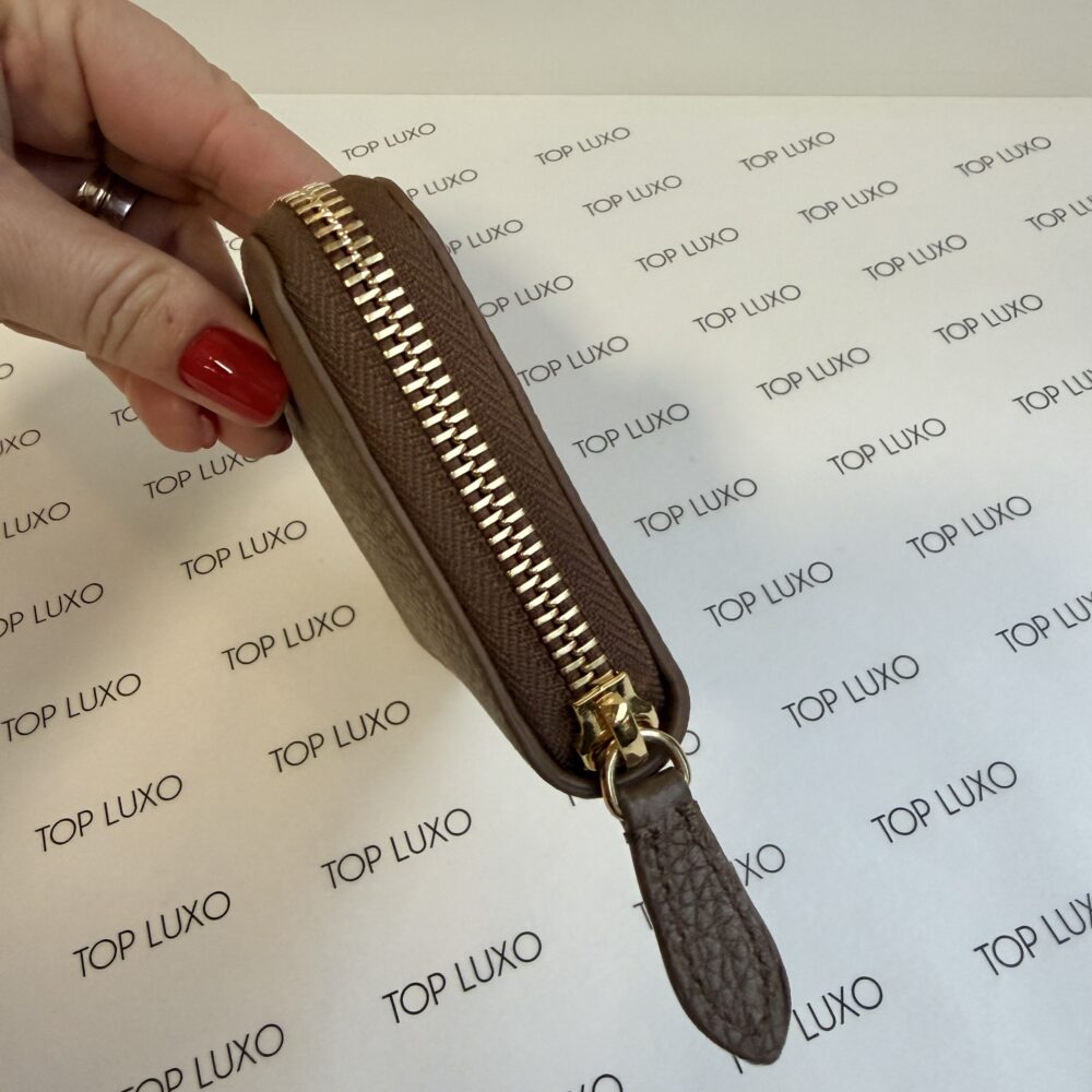 Carteira Burberry caramelo compacta - Image 6