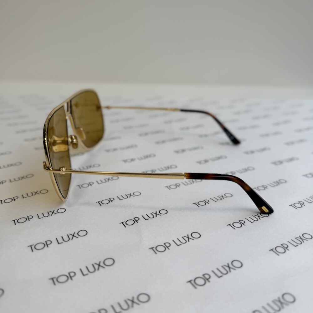 Óculos Tom Ford Stavros dourado - Image 8