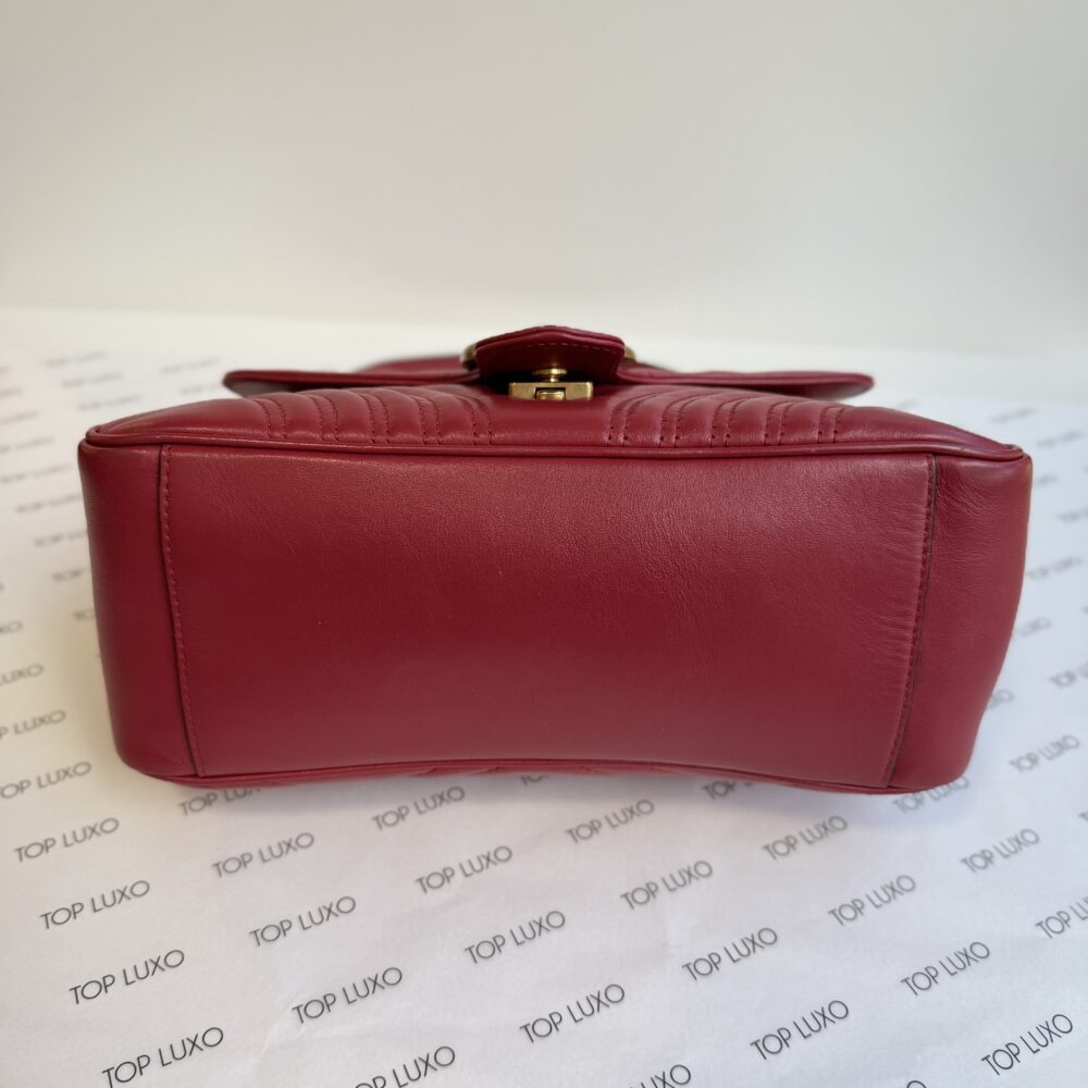 Bolsa Gucci vermelha Marmont top handle - Image 9