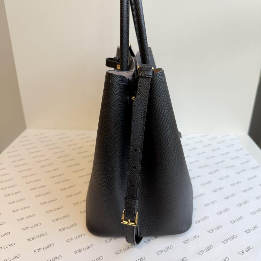 Bolsa Prada preta Double large saffiano - Image 10