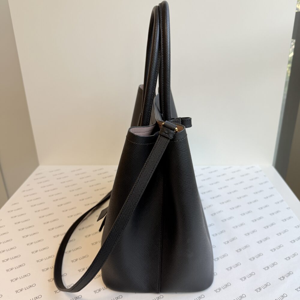 Bolsa Prada preta Double large saffiano - Image 3