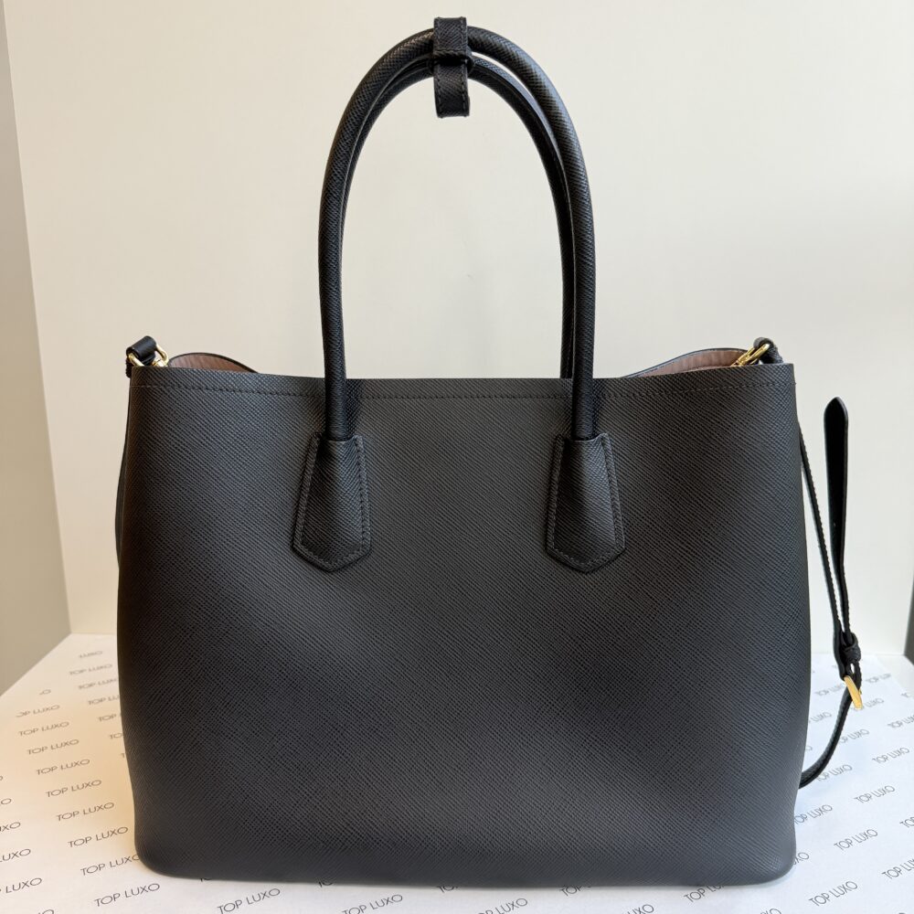 Bolsa Prada preta Double large saffiano - Image 4